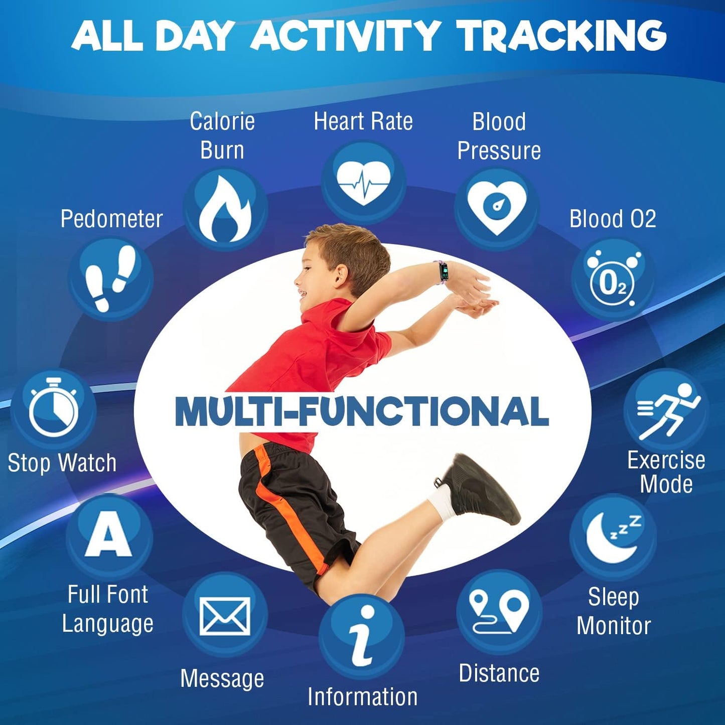 Kids Fitness Tracker for Kids Age 5-16 (5 Colors),Waterproof Kids Fitness Watch,Kids Pedometer Watch,Watch for Kids,Step/Activity Tracker for Kids,Easy to Use Kids Tracker Watch (Pink)