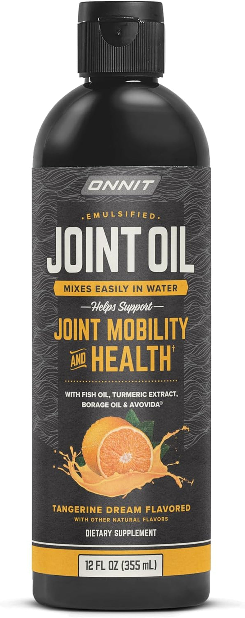 Joint Oil - Emulsified Liquid Fish Oil to Support Joint Health and Mobility - Tangerine Flavor (12Oz)