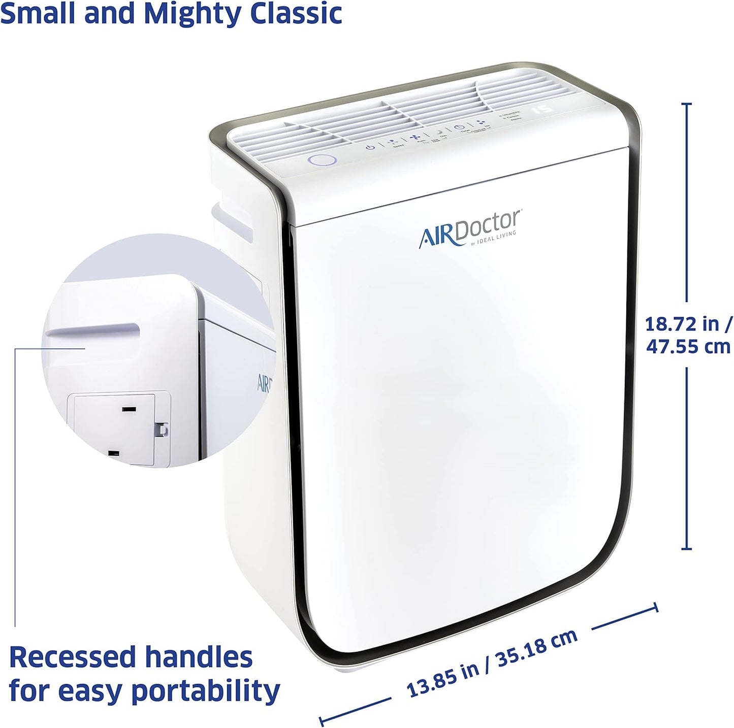 AD2000 Air Purifier, 3 Stage Filtration with Pre-Filter, UltraHEPA, Carbon/Voc
