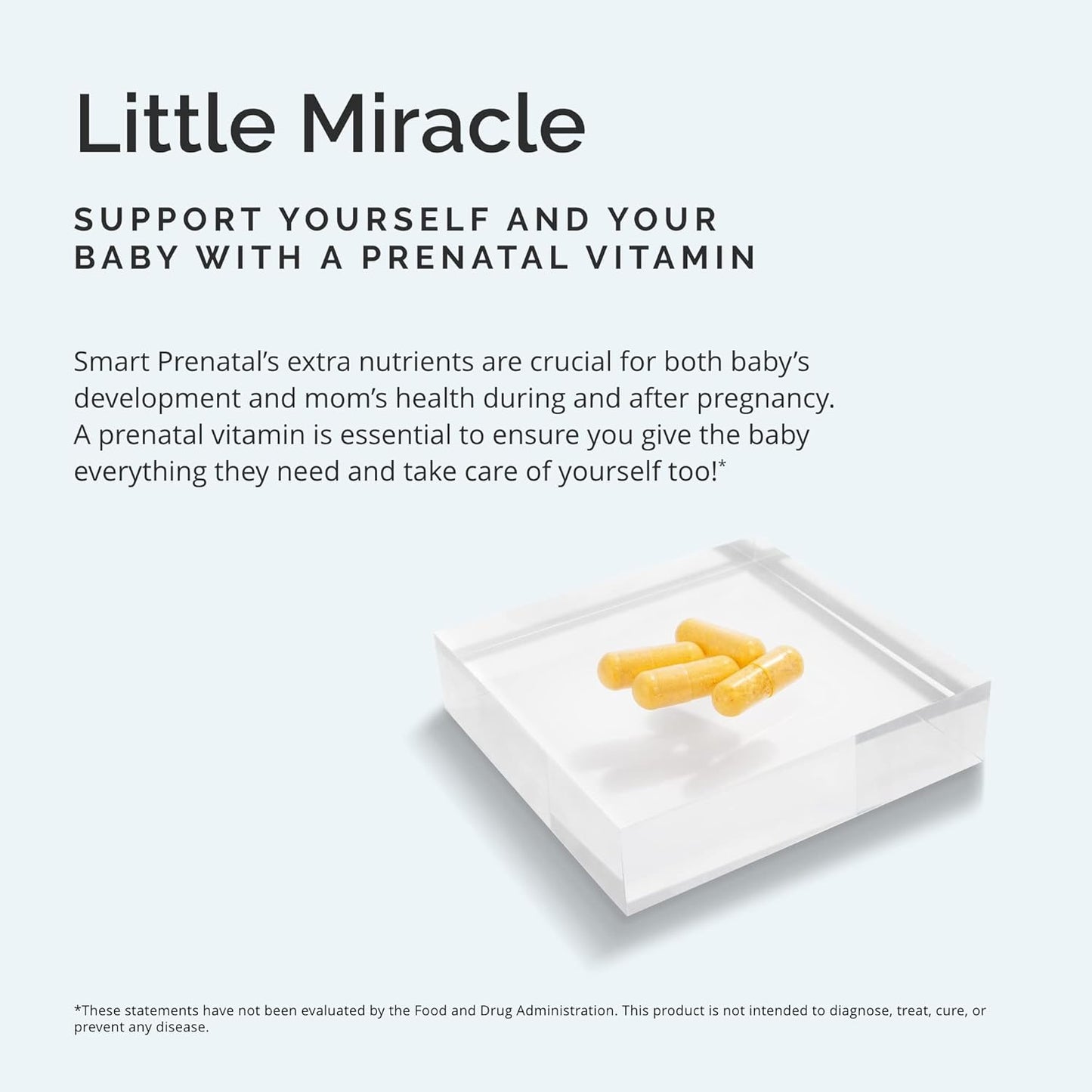 Dr Amen Smart Prenatal - Multivitamin for Mom & Baby, Promotes Healthy Pregnancy & Growth & Development in Babies - 30 Servings