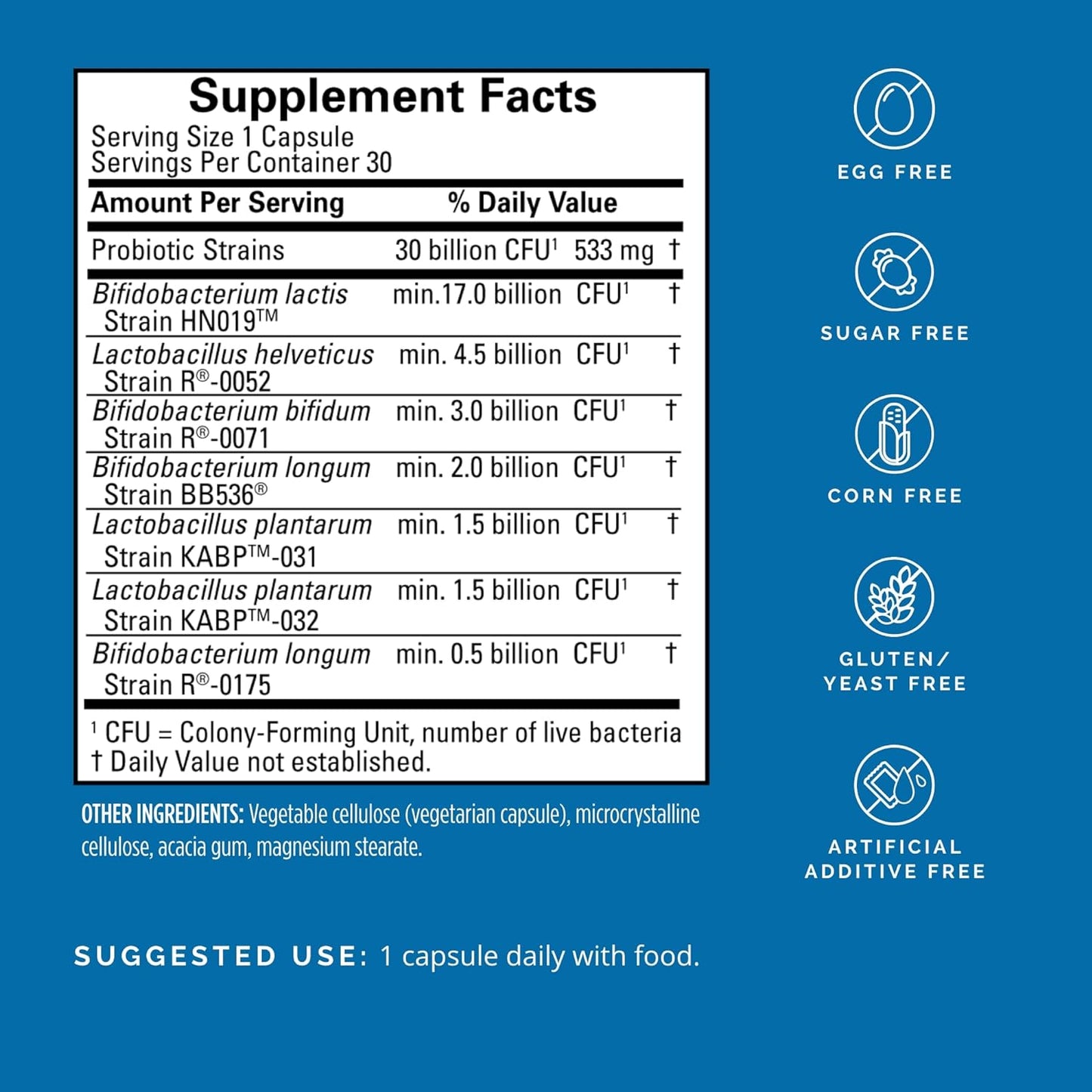 Dr Amen Probrainbiotics MAX - 30 Capsules - Probiotics for Brain, Immune & Intestinal Health - 30 Servings