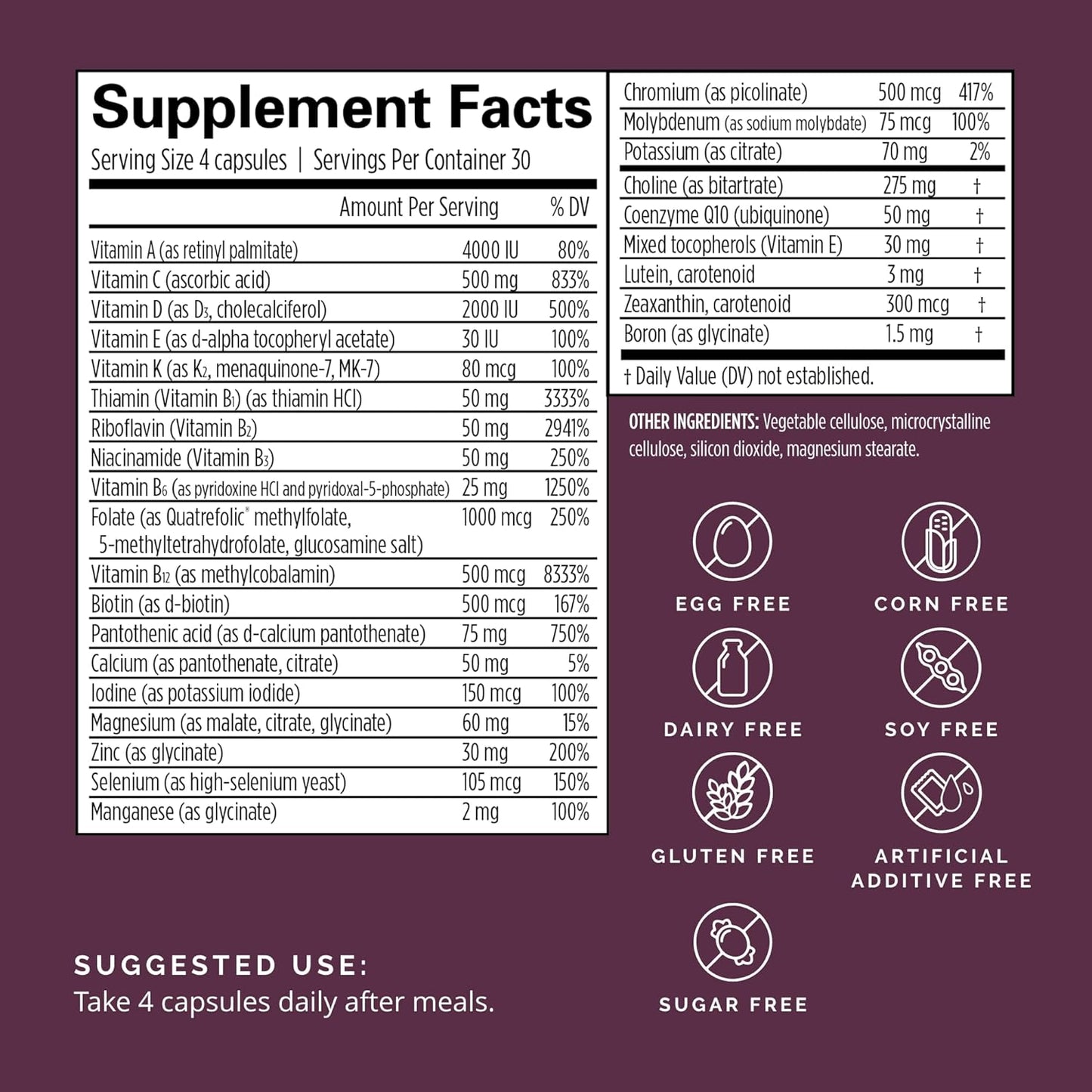 Dr Amen Smart Prenatal - Multivitamin for Mom & Baby, Promotes Healthy Pregnancy & Growth & Development in Babies - 30 Servings