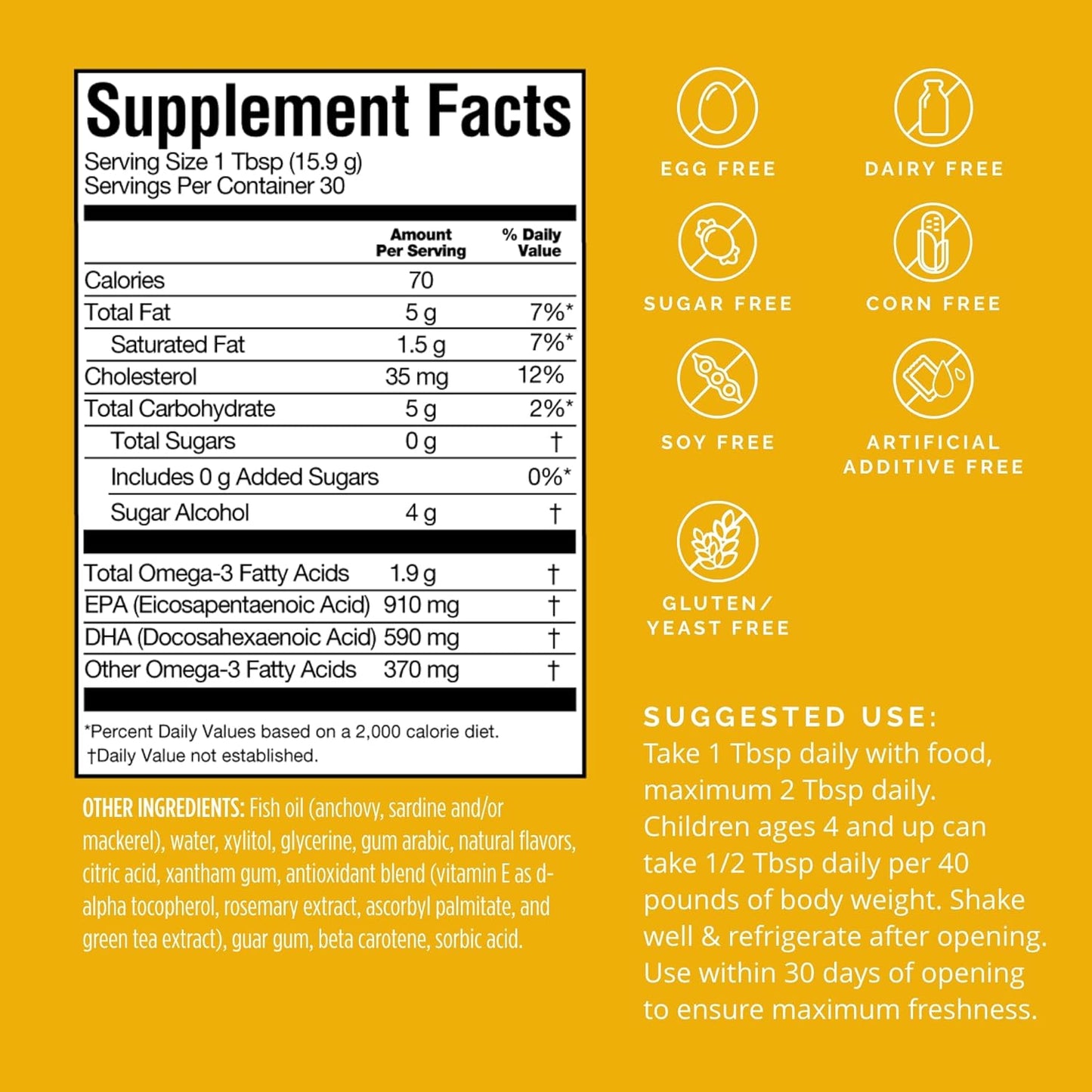 Omega-3 Power Squeeze, Citrus Blast - 30 Servings