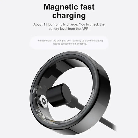 Multifunctional Health Tracker Ring Tribal Hearts