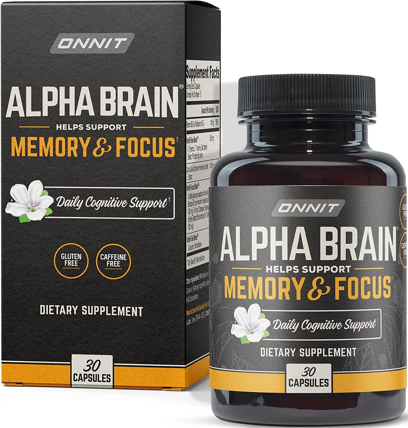 Alpha Brain Premium Nootropic Brain Supplement, 30 Count