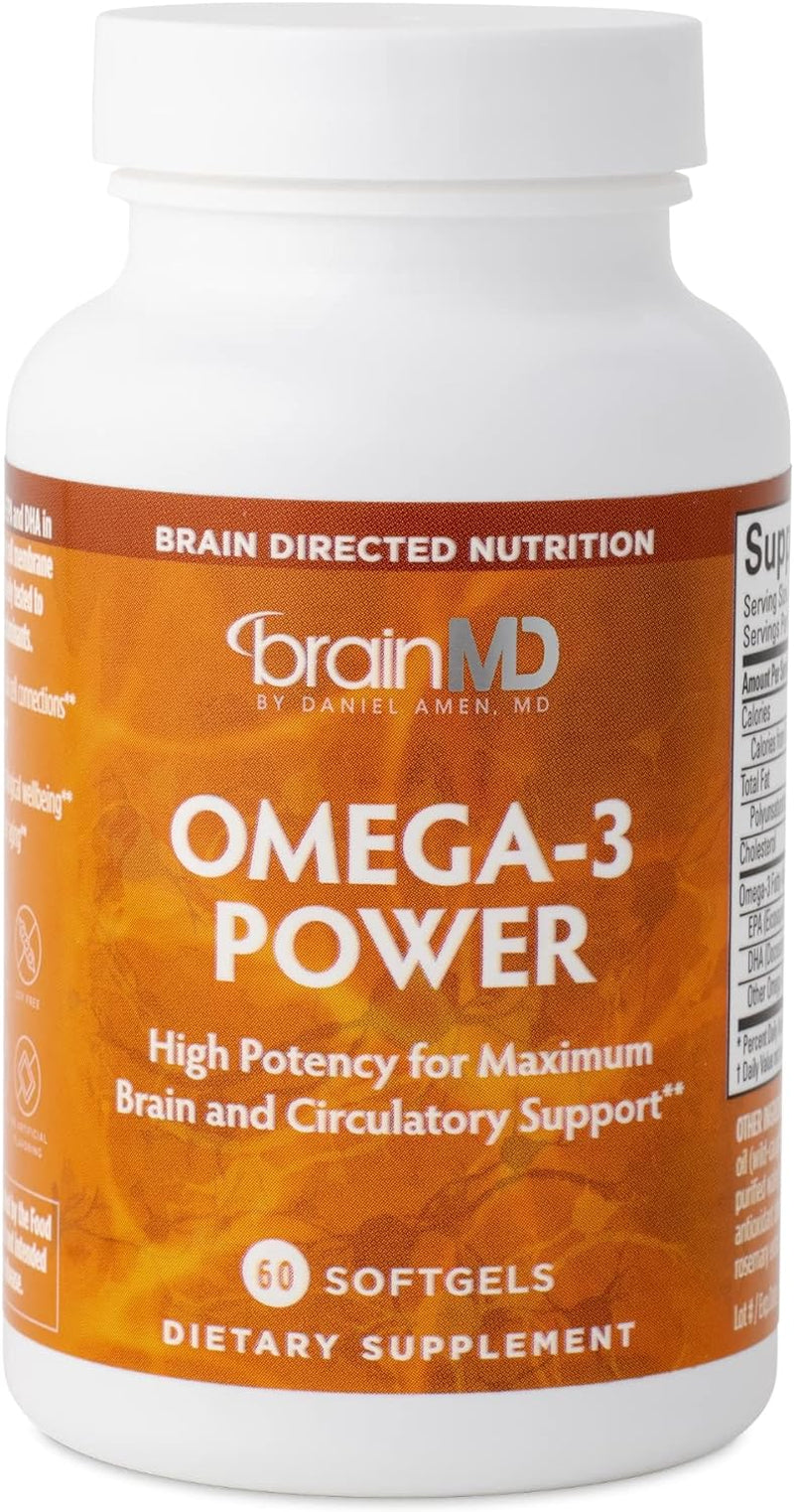 Omega-3 Power - Contains DHA & EPA - Gluten Free - 30 Servings