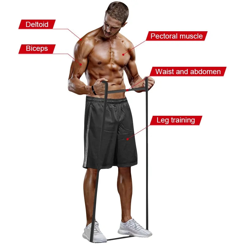 Precise Title: 2080mm Exercise Resistance Band Tribal Hearts
