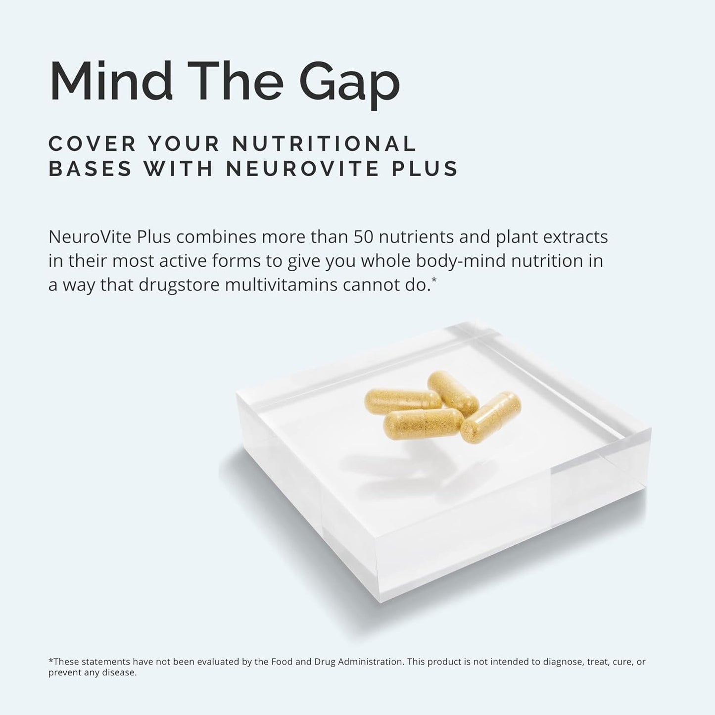 Dr Amen  Neurovite plus - 120 Capsules - Multivitamin & Mineral Supplement - 30 Servings