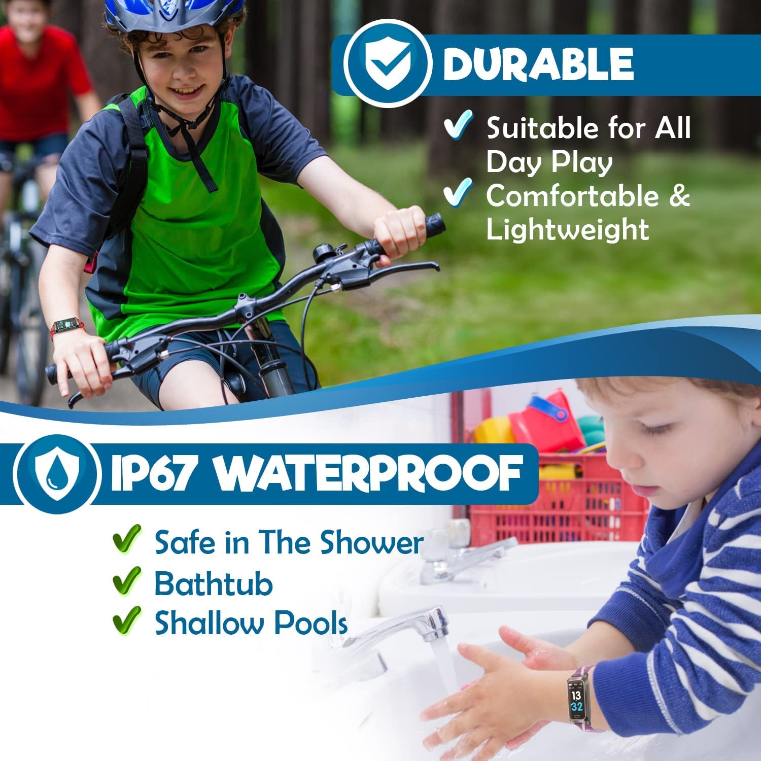 Kids Fitness Tracker for Kids Age 5-16 (5 Colors)，Waterproof Kids Fitness Watch，Kids Pedometer Watch，Watch for Kids，Step/Activity Tracker for Kids，Easy to Use Kids Tracker Watch (Pink)