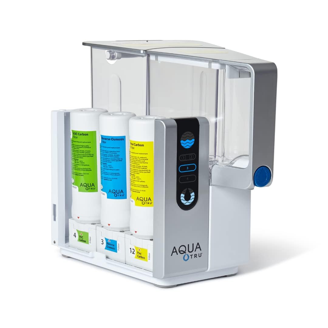Aquatru Classic Countertop Water Filtration Purification System with Exclusive Ultra Reverse Osmosis Technology (No Installation Required)
