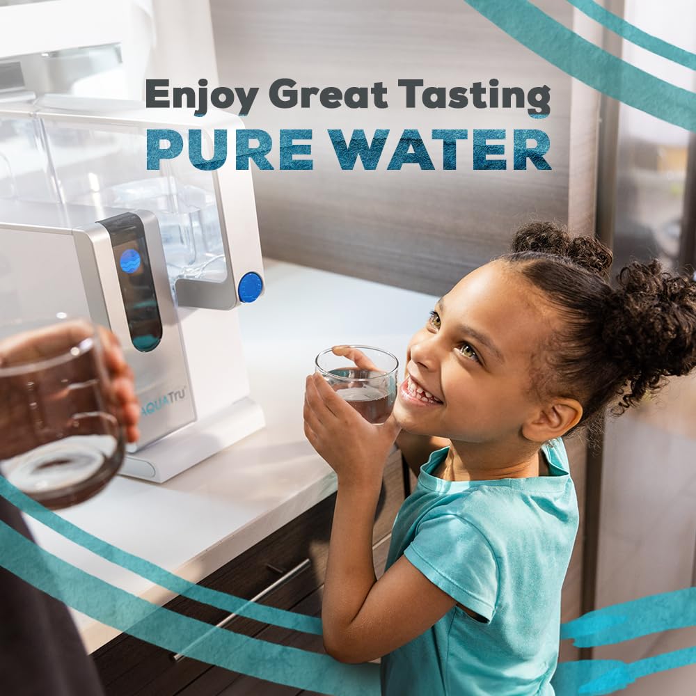 Aquatru Classic Countertop Water Filtration Purification System with Exclusive Ultra Reverse Osmosis Technology (No Installation Required)
