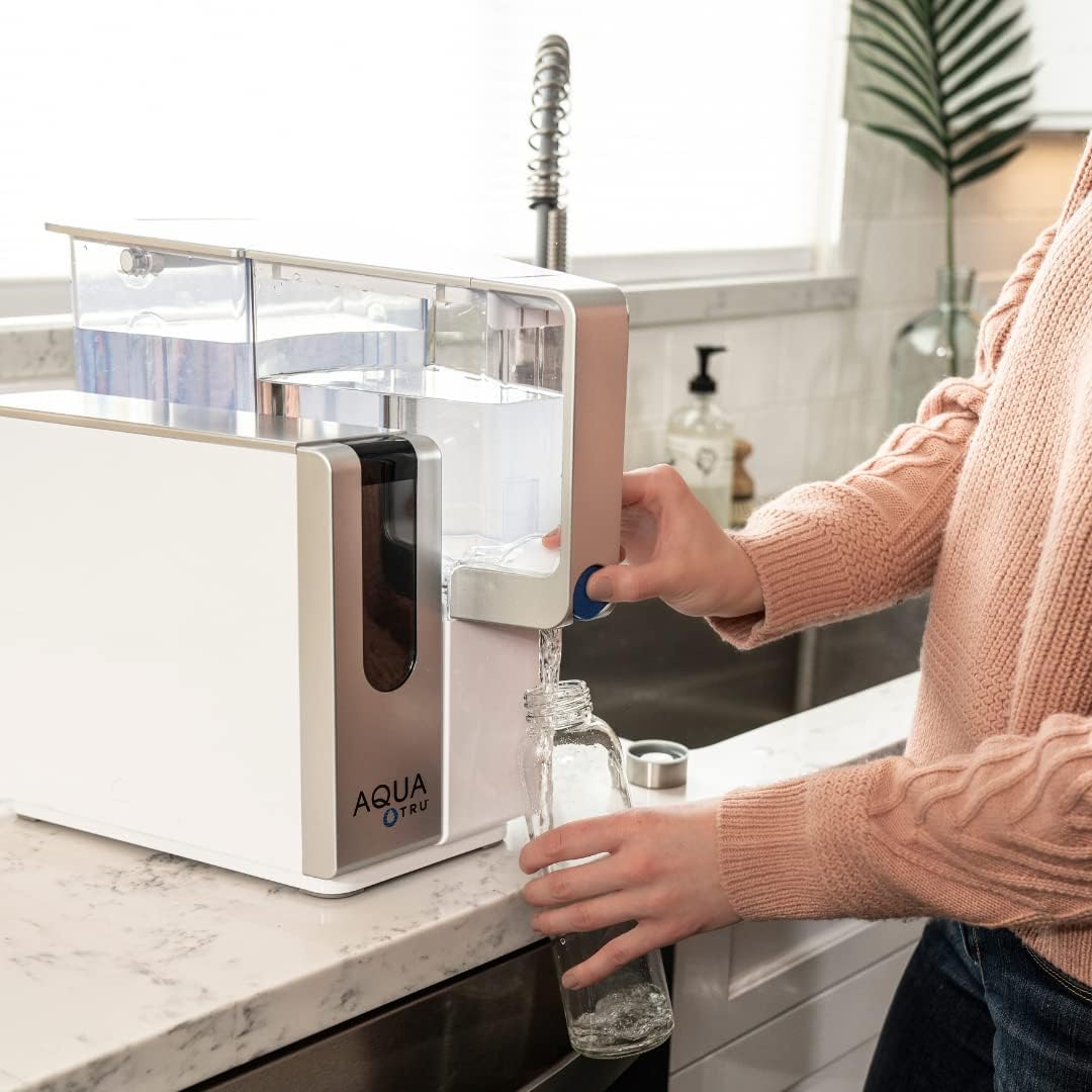 Aquatru Classic Countertop Water Filtration Purification System with Exclusive Ultra Reverse Osmosis Technology (No Installation Required)