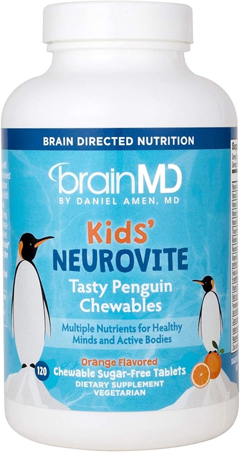 Kids’ Neurovite, Orange Flavor -  Chewables - Multivitamin & Mineral Supplement - 60 Servings