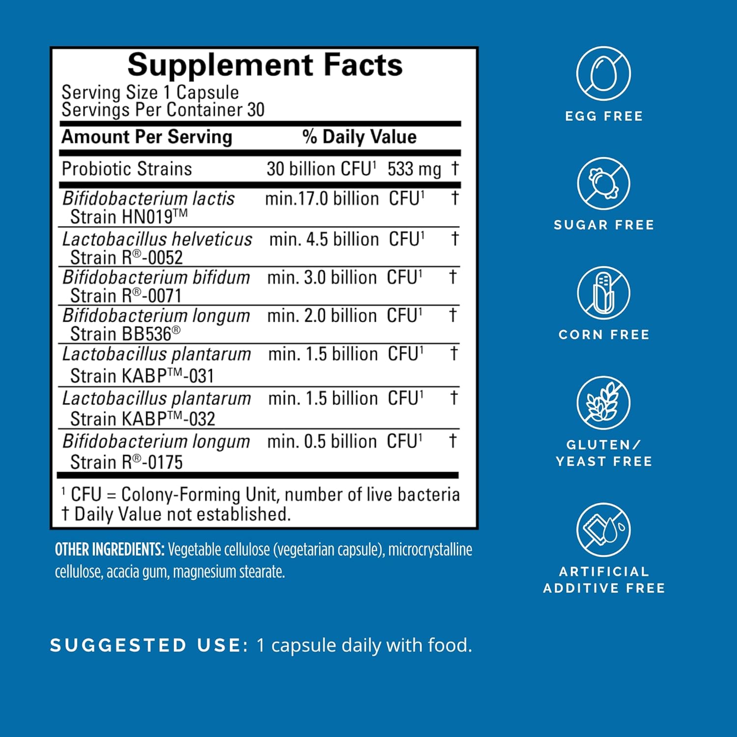 Dr Amen  Probrainbiotics MAX - 30 Capsules - Probiotics for Brain, Immune & Intestinal Health - 30 Servings
