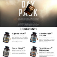 Total Human Day and Night Vitamin Packs for Men and Women,Capsule, 30-Day Supply - Adult Multivitamin