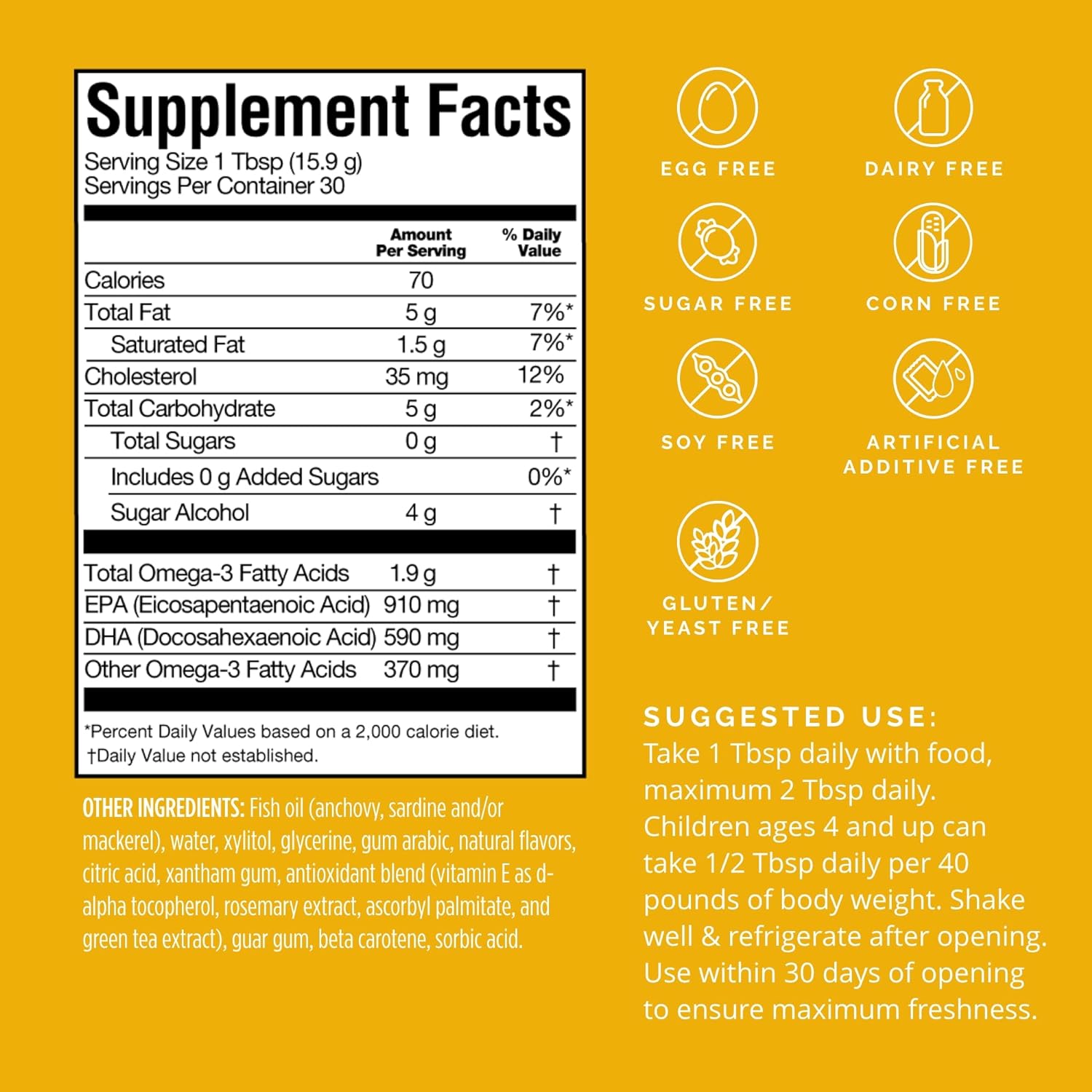 Omega-3 Power Squeeze, Citrus Blast  - 30 Servings