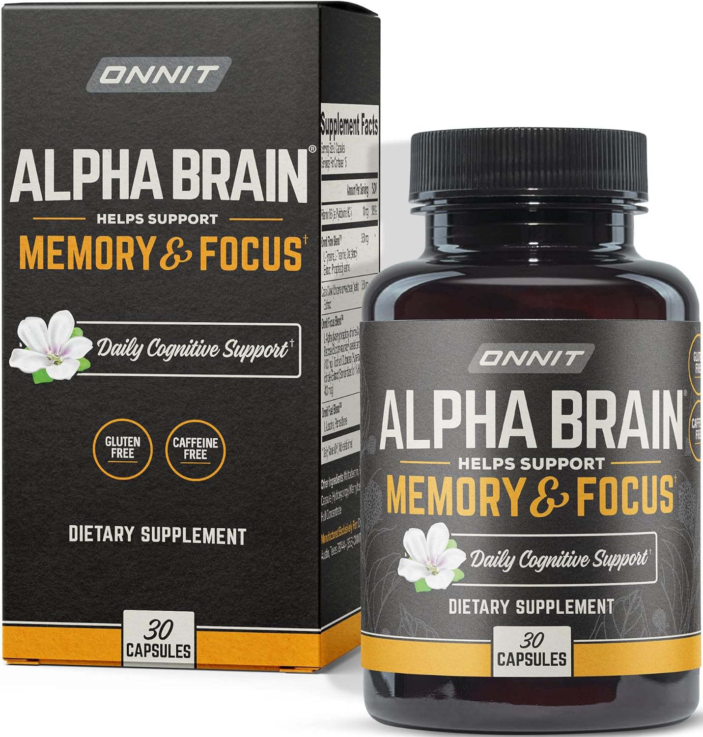 Alpha Brain Premium Nootropic Brain Supplement, 30 Count