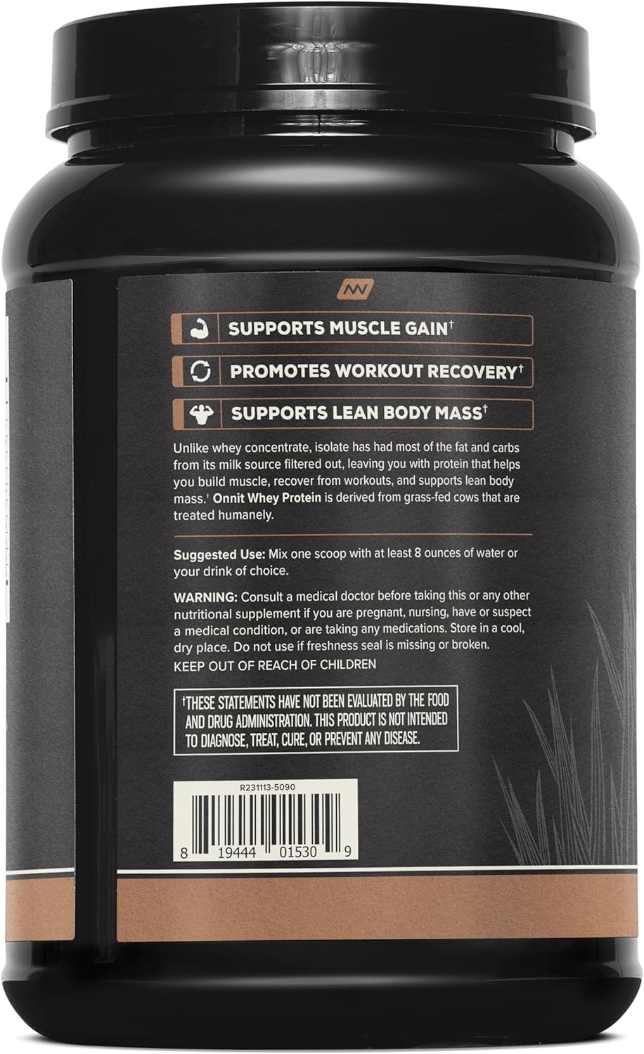 Grass Fed Whey Isolate Protein - Mexican Chocolate (20 Servings)