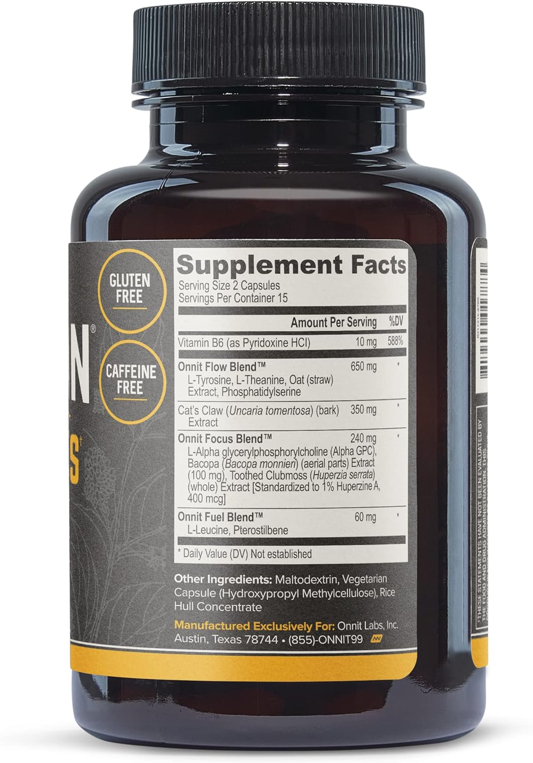 Alpha Brain Premium Nootropic Brain Supplement, 30 Count
