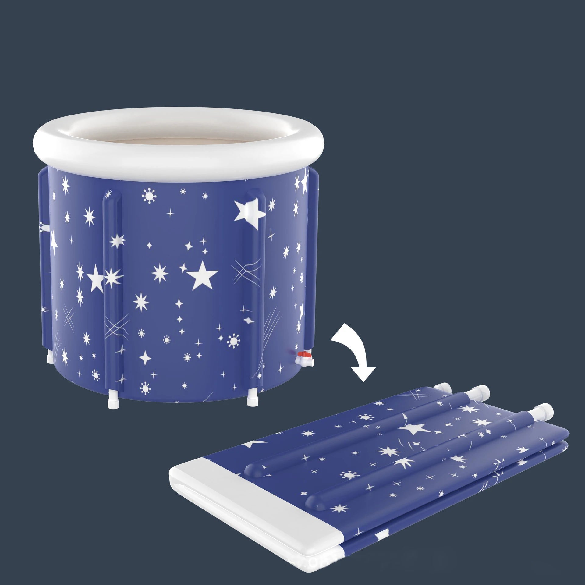 Bathtub Ice Bath Tub Ice Bath Tub for Recovery Portable Cold Water Therapy Tub Ice Bath for Adults Folding Ice Spa Soaking Bath