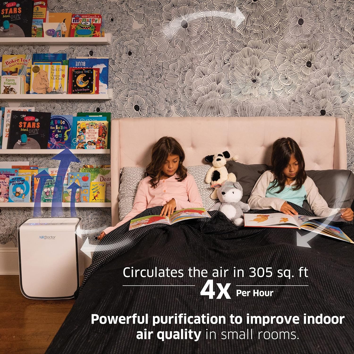 AD2000 Air Purifier, 3 Stage Filtration with Pre-Filter, UltraHEPA, Carbon/Voc