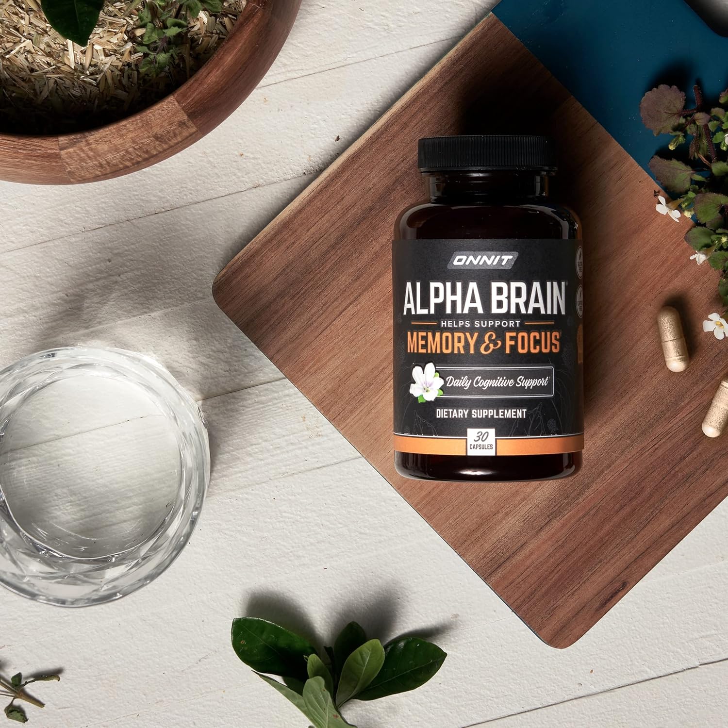 Alpha Brain Premium Nootropic Brain Supplement, 30 Count