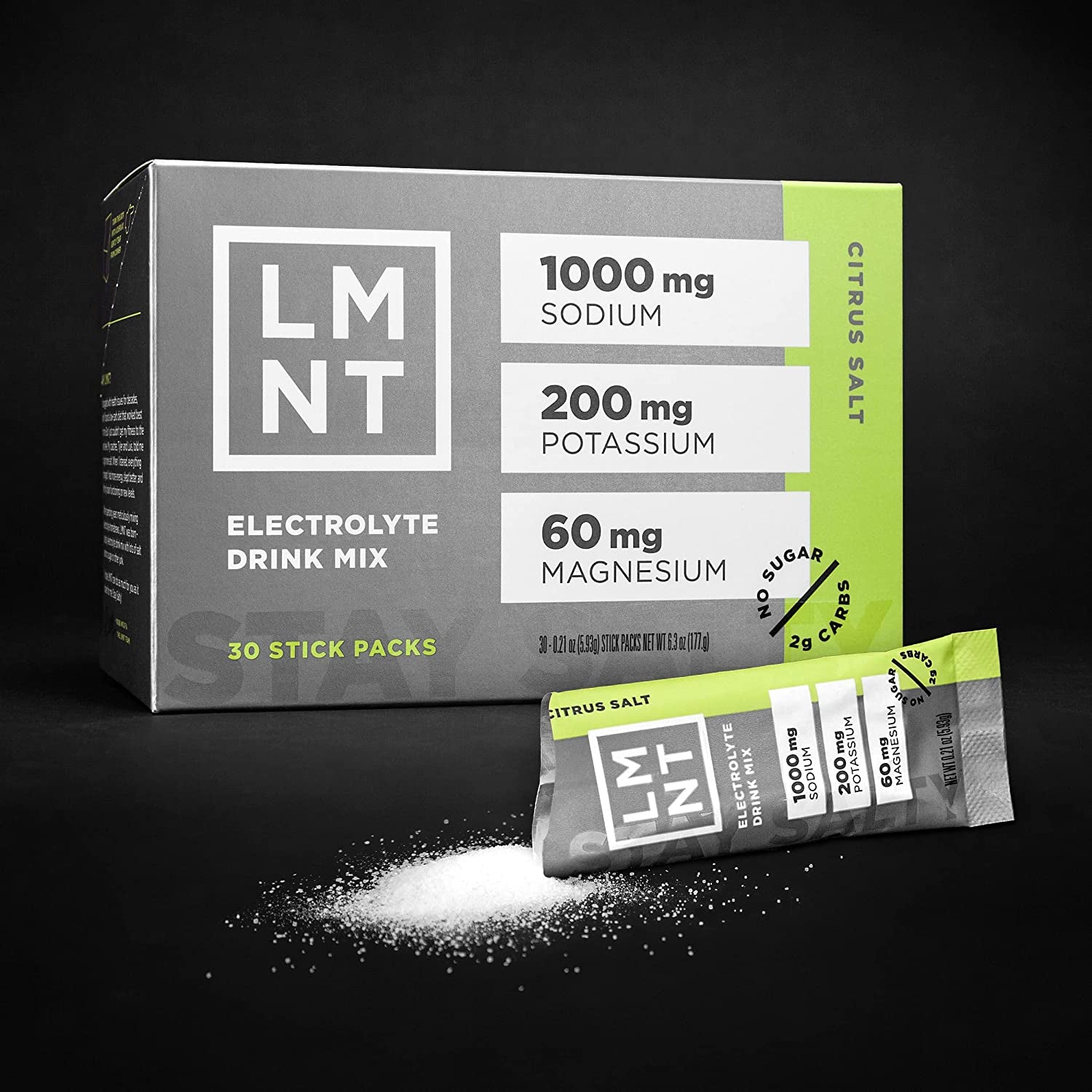 LMNT Zero Sugar Electrolytes - Citrus Salt | Drink Mix | 30-Count