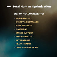 Total Human Day and Night Vitamin Packs for Men and Women,Capsule, 30-Day Supply - Adult Multivitamin
