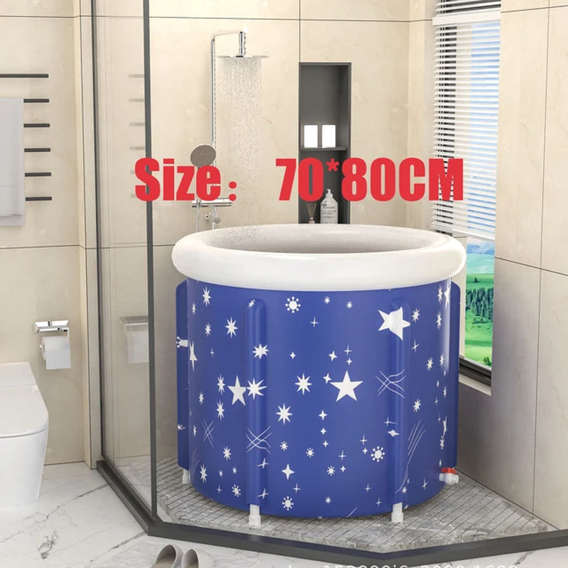 Bathtub Ice Bath Tub Ice Bath Tub for Recovery Portable Cold Water Therapy Tub Ice Bath for Adults Folding Ice Spa Soaking Bath